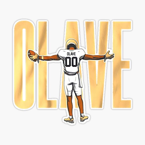 Chris Olave Football Poster Style - Chris Olave - Sticker