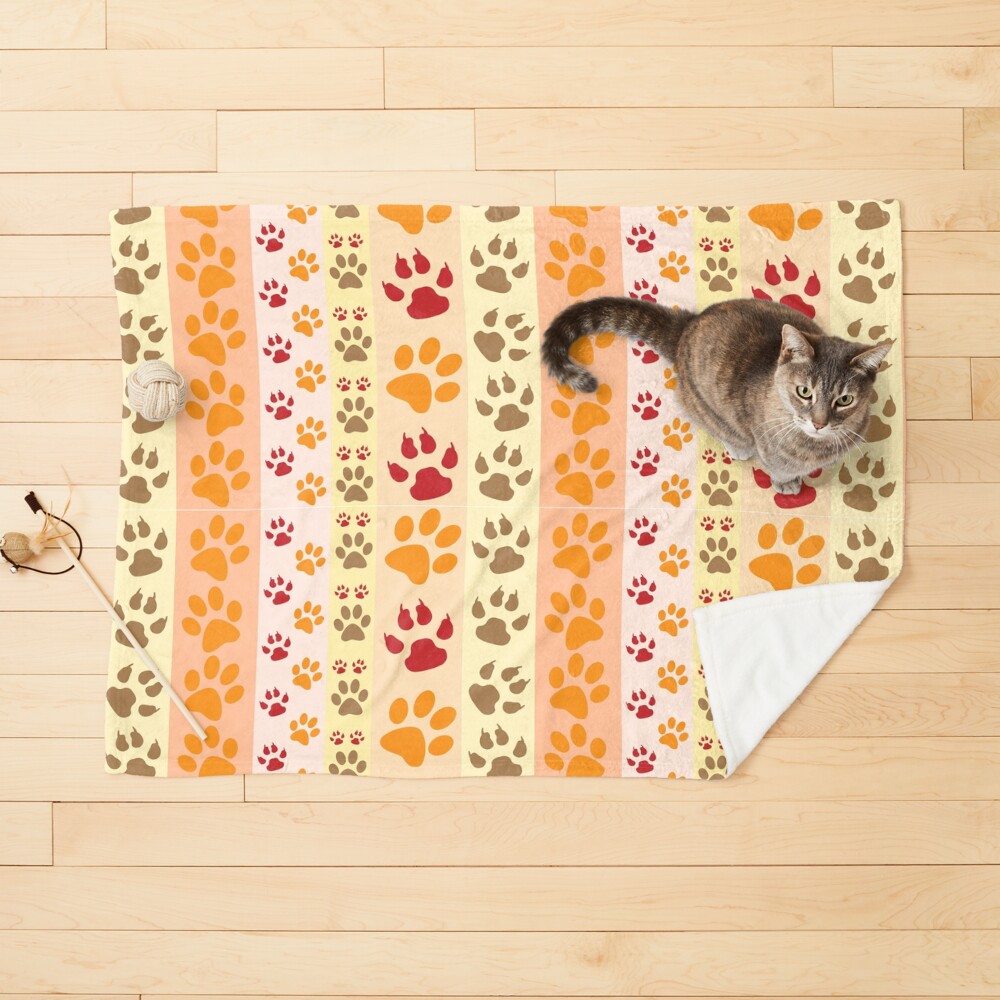 Cat lovers, Paw Tracks Pet Blanket