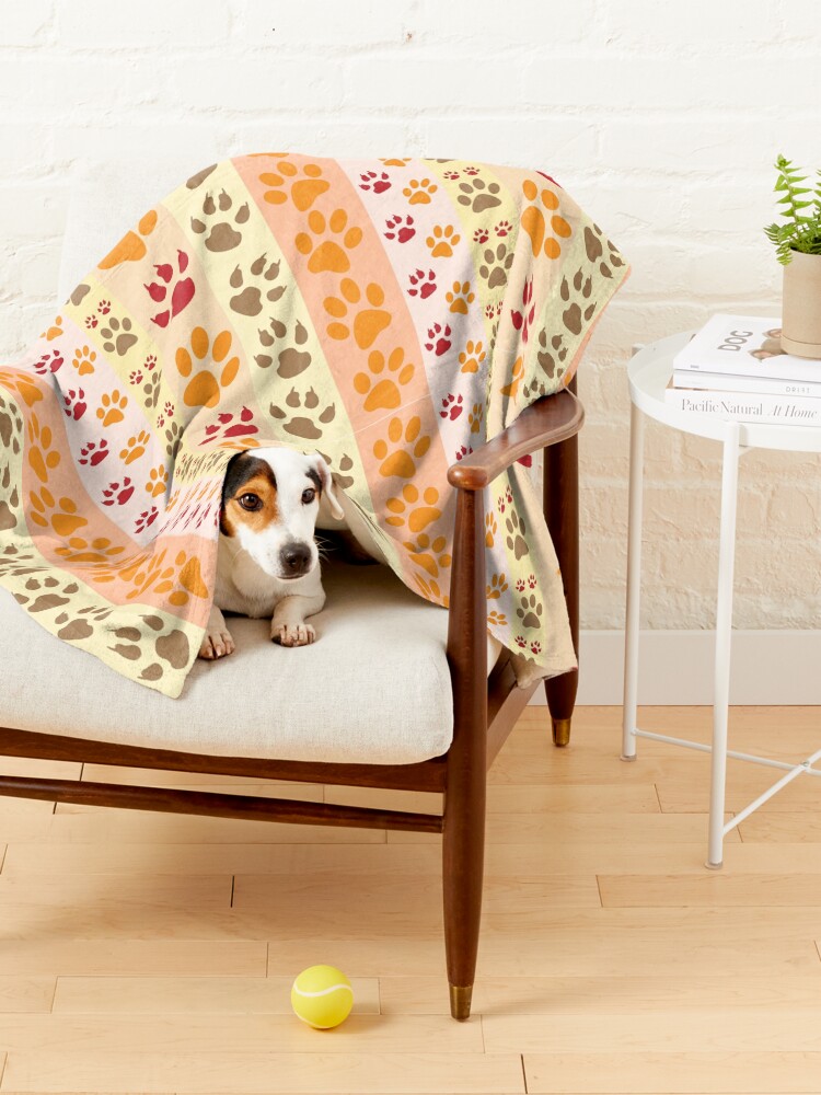 Alternate view of Cat lovers, Paw Tracks Pet Blanket