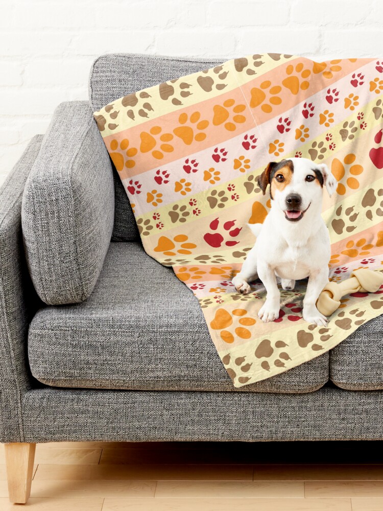 Alternate view of Cat lovers, Paw Tracks Pet Blanket