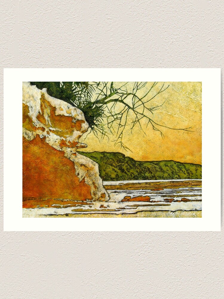 Alternate view of Angourie She - Oak Art Print