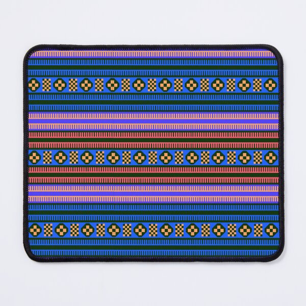Item preview, Native American Traditional Ethnic Tribal Indian Blanket Motif Pattern Blue designed and sold by Anna Lemos.