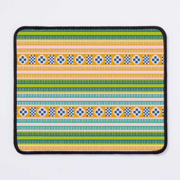 Item preview, Native American Traditional Ethnic Tribal Indian Blanket Motif Pattern Pink Green designed and sold by Anna Lemos.