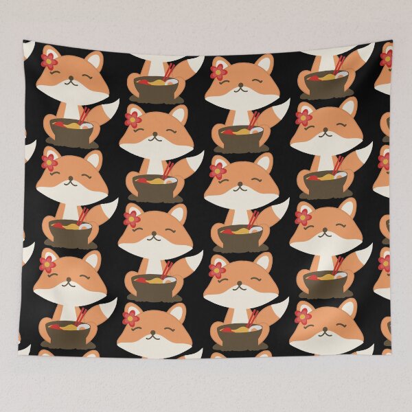 Item preview, Kawaii Fox Leaves Ramen designed and sold by Mirosi-S.