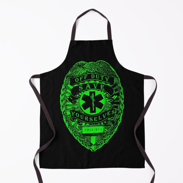 Item preview, Off Duty Save Yourselves GREEN Funny EMT Nurse Paramedic designed and sold by BOBSMITHHHHH.