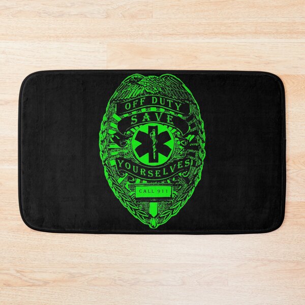 Item preview, Off Duty Save Yourselves GREEN Funny EMT Nurse Paramedic designed and sold by BOBSMITHHHHH.