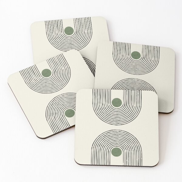 Artikelvorschau, Mid Century Boho Prints with Green entworfen und verkauft von meggydesigns.