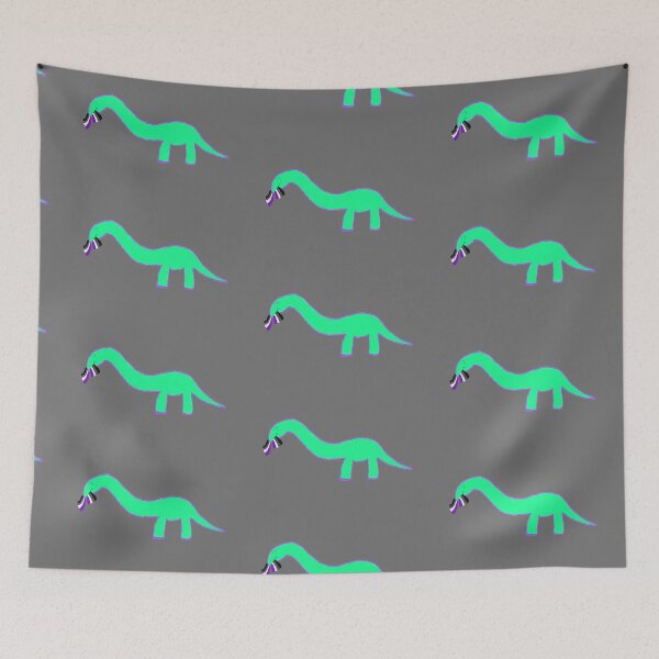 Item preview, Asexual Longneck dinosaur with pride flag designed and sold by system51.