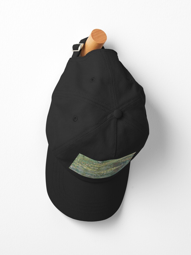 Aperçu 2 sur 7. Casquette avec l'œuvre Le bassin aux nénuphars de Claude Monet créée et vendue par VintageArchive.