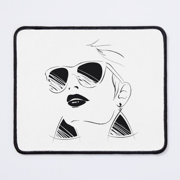 Item preview, Woman Sunglasses Earrings Attractive Sensual Face designed and sold by BakaOutfit.
