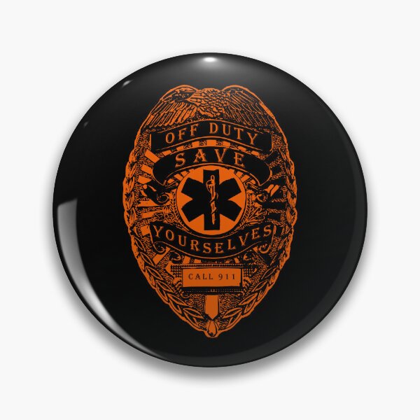 Item preview,  Off Duty Save Yourselves ORANGE Funny EMT Nurse Paramedic designed and sold by BOBSMITHHHHH.