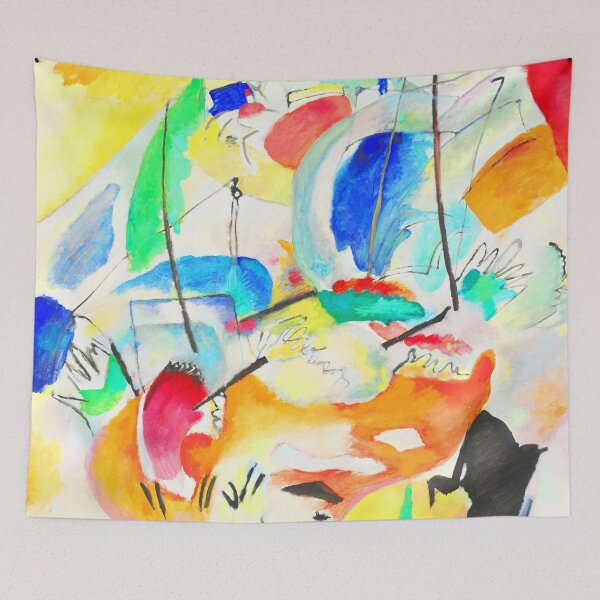 Item preview, Kandinsky, Sea Battle 1913 ,Bauhaus , Wassily Kandinsky Abstract Art designed and sold by TeeARTHY.