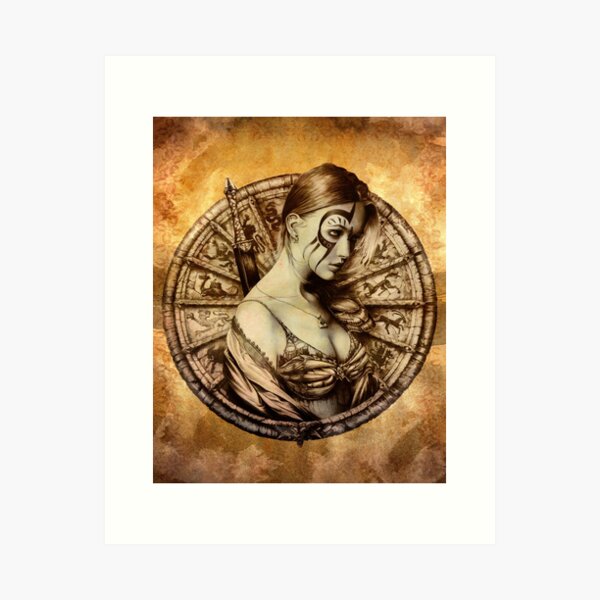 Item preview, Amazona Gold designed and sold by Ilustralia Pepe Valencia.