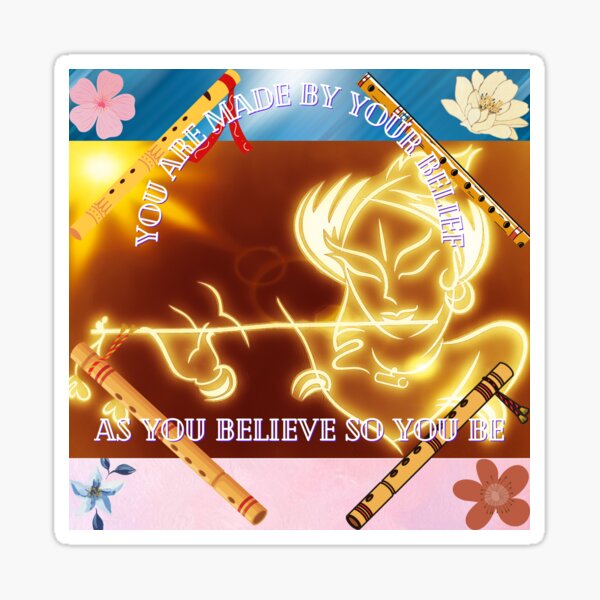 Man and His Belief Sticker