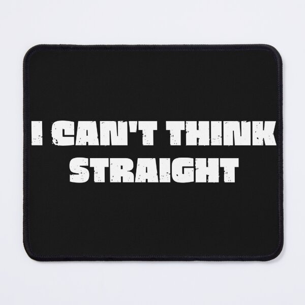 Item preview, Vintage I can't think straight White Bold Typography designed and sold by garniturex.