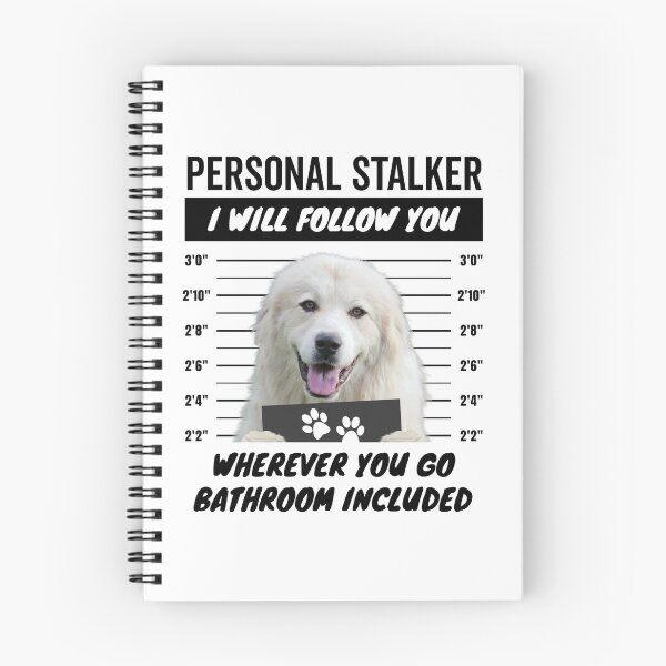 Item preview, Personal Stalker Dog – White Great Pyrenees designed and sold by More Cute Dogs.