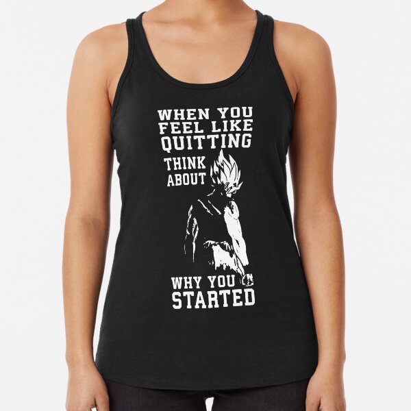 Item preview, When You Feel Like Quitting - Anime Gym Motivational designed and sold by gohanflex.