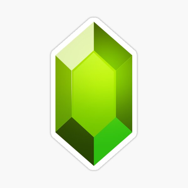 Aperçu de l'œuvre Autocollant Roupie Verte créée et vendue par TheInternet.