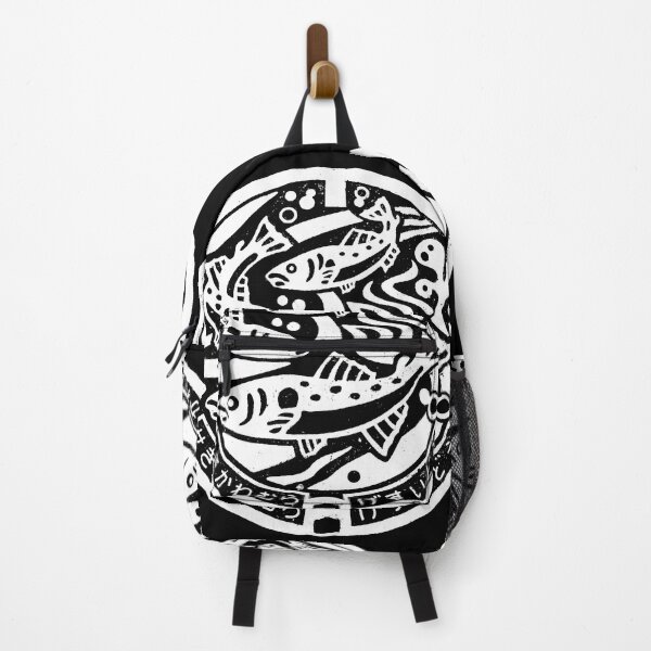 Item preview, Fish in stream on Manhole in Japan - White designed and sold by mattraski.