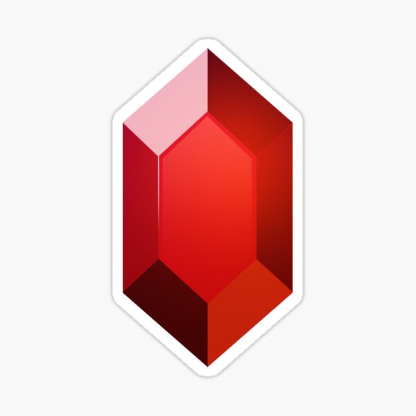 Item preview, Red Rupee Sticker designed and sold by TheInternet.