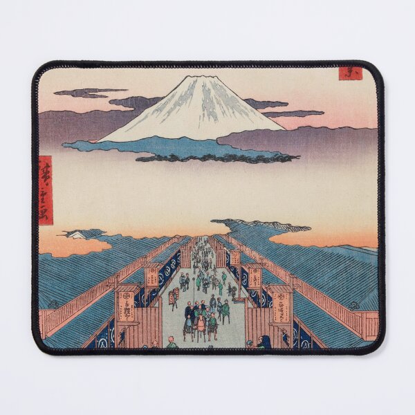 Item preview, Mount Fuji above Ancient Street Ukiyo-e Japanese Art designed and sold by VintageArchive.