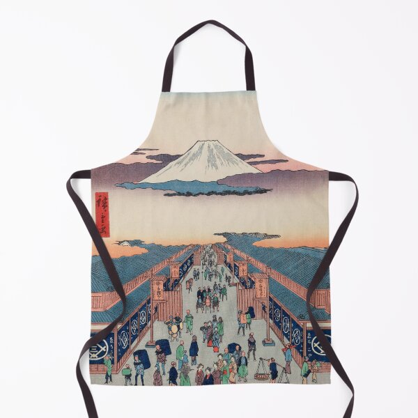 Item preview, Mount Fuji above Ancient Street Ukiyo-e Japanese Art designed and sold by VintageArchive.