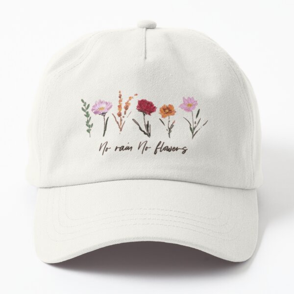 Aperçu de l'œuvre Wildflower  No Rain No Flowers Wild Flowers  Ladies  Plant Mom Life Floral  Botanical  Gardening créée et vendue par Afifakhanem.