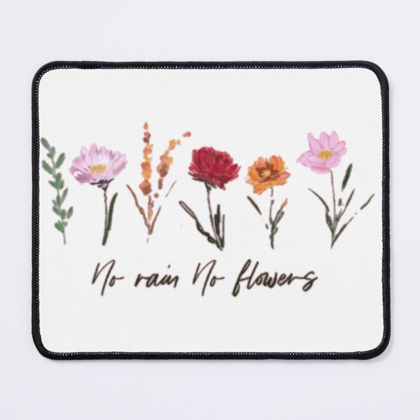 Item preview, Wildflower No Rain No Flowers Wild Flowers Ladies Plant Mom Life Floral Botanical Gardening designed and sold by Afifakhanem.