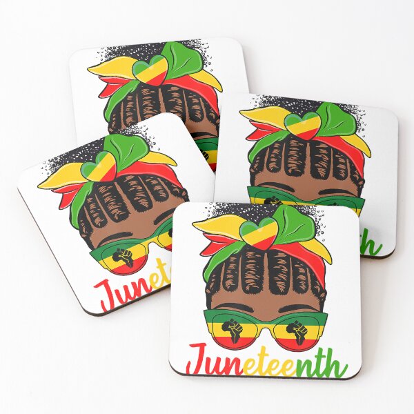 Item preview, Juneteenth es mi Día de la Independencia Messy Bun Black Queen designed and sold by JohnRobertson47.