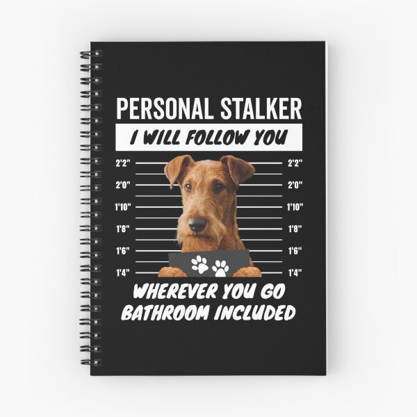Item preview, Personal Stalker Dog – Irish Terrier designed and sold by More Cute Dogs.