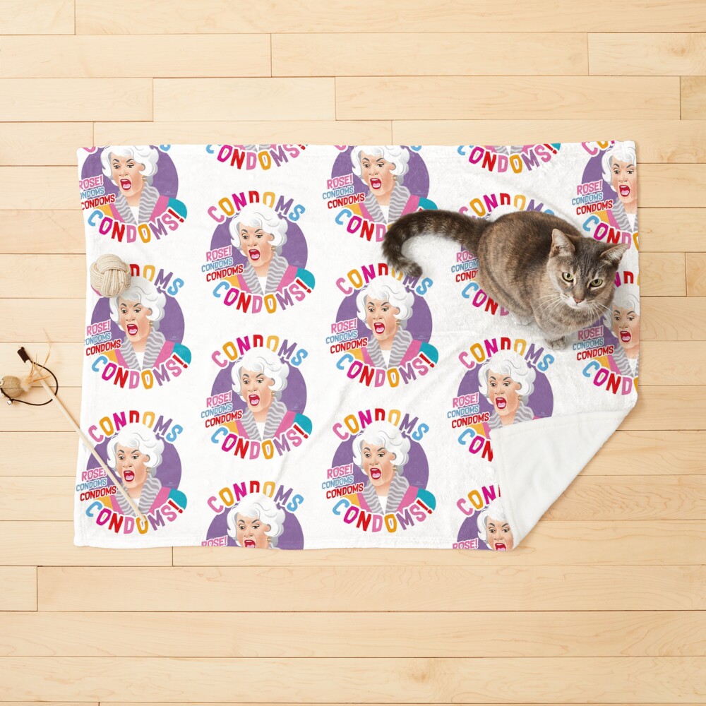 Condoms, Rose! Pet Blanket