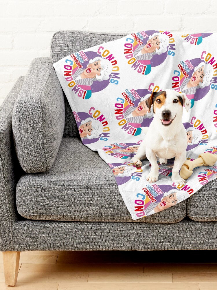 Alternate view of Condoms, Rose! Pet Blanket