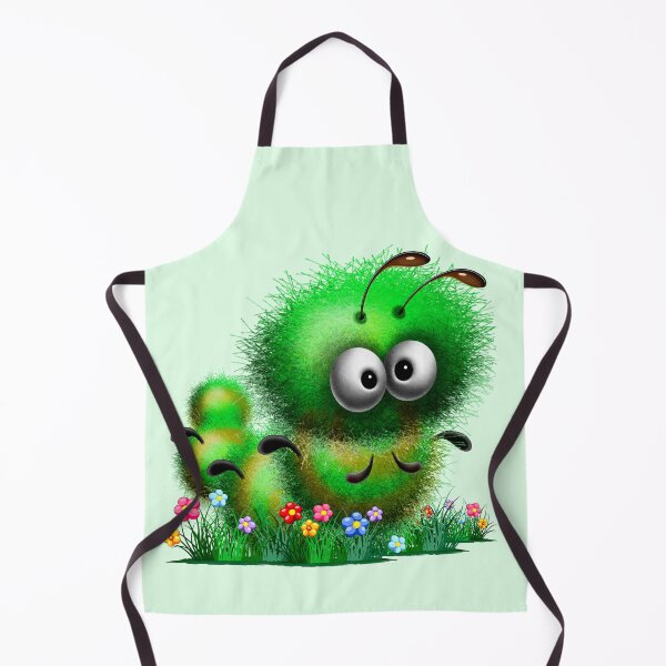 Item preview, Fluffy Caterpillar Worm Bug Funny Cartoon Character designed and sold by BluedarkArt.