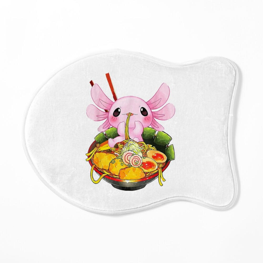 Kawaii Axolotl Eating Ramen Noodles Anime Gift Girls Teens T-Shirt Size  14-16 - Walmart.com