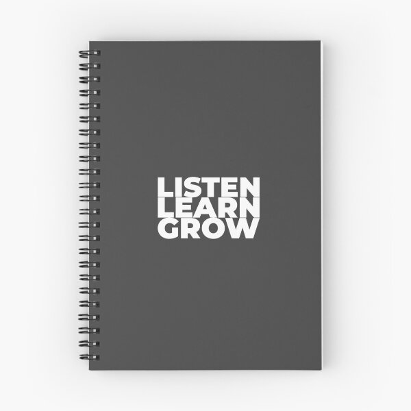 Item preview, Listen, Learn Grow designed and sold by Minimalist Quotes and Sayings.