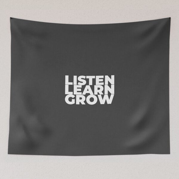 Item preview, Listen, Learn Grow designed and sold by Minimalist Quotes and Sayings.