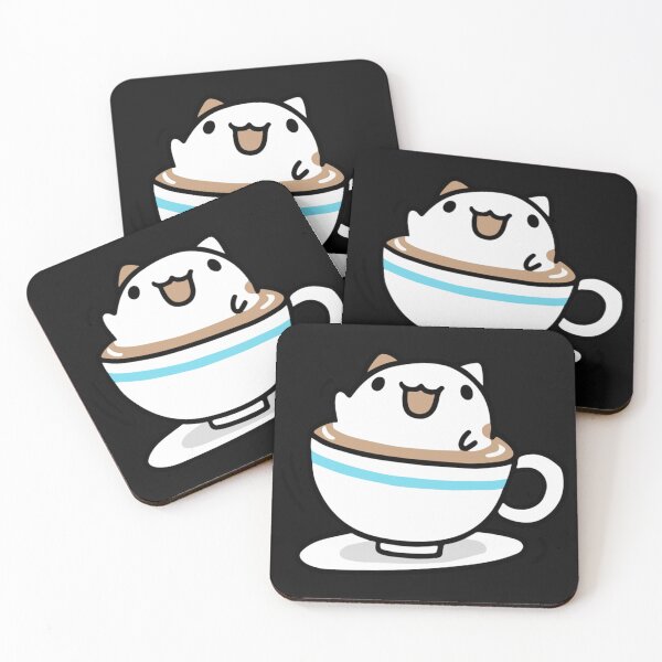 Item preview, Kawaii coffee cat designed and sold by Bananastorer.