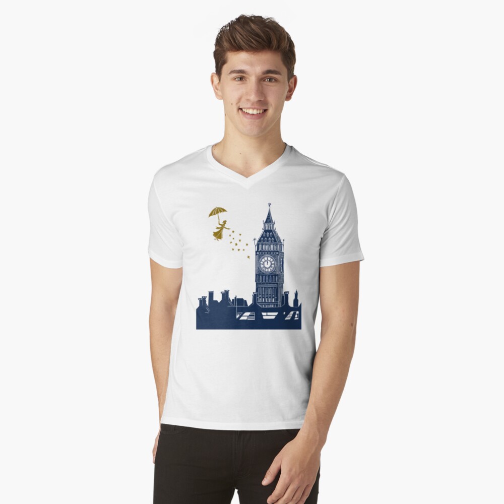 Item preview, V-Neck T-Shirt designed and sold by Maddybennettart.