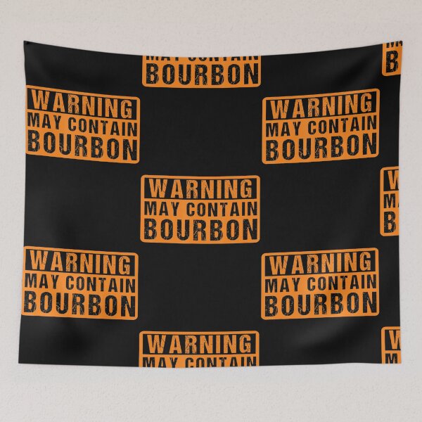 Item preview, Warning May Contain Bourbon Funny Humor Drinking designed and sold by Grady Janet.