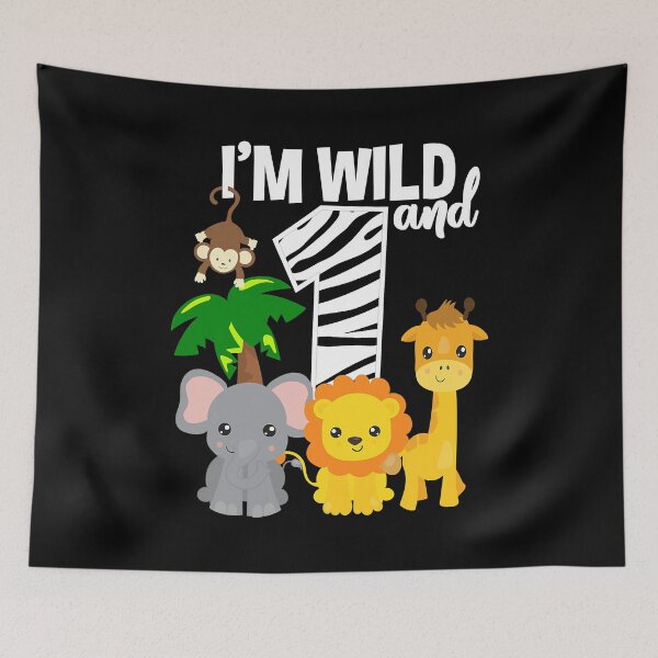 Item preview, Im Wild And 1 Zoo Theme Birthday Safari Jungle Animal designed and sold by PameGraha.
