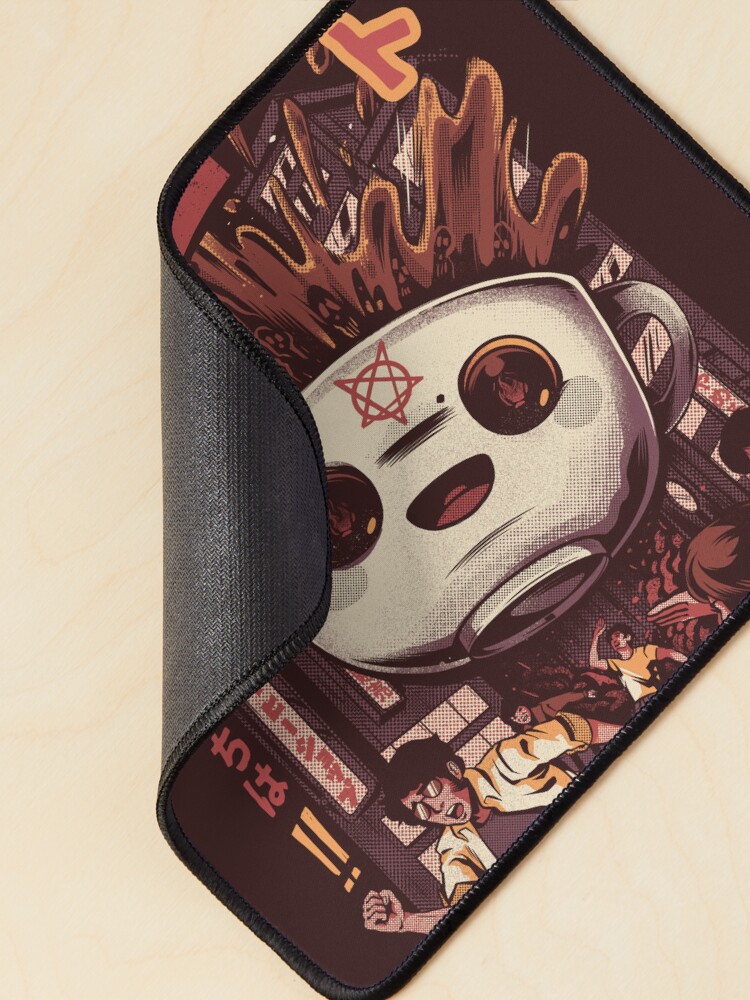 Alternate view of Black magic coffee Mouse Pad