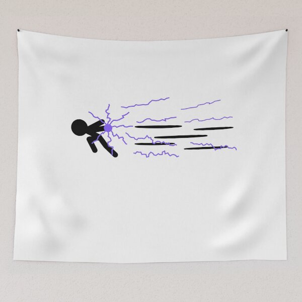 Item preview, Stickman lightning superspeed designed and sold by Twonumbernines.