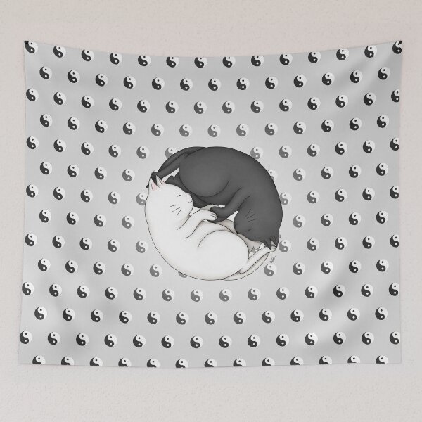 Item preview, Yin Yang Cats designed and sold by anaflorapdc.