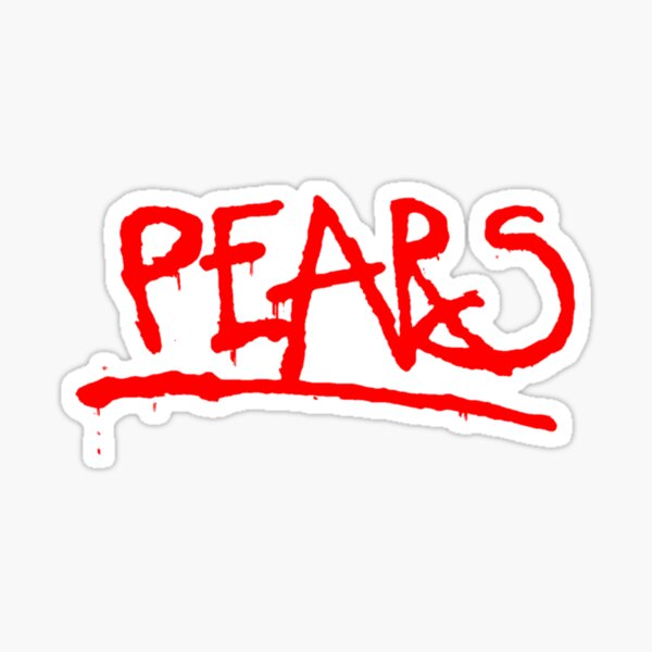 "best selling red logo pears band punk tour" Sticker for Sale by