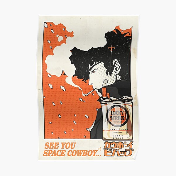 cowboy smoking bebop Poster