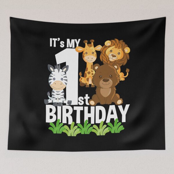 Item preview, Its My 1st Birthday Zoo Theme Birthday Safari Jungle Animal designed and sold by PameGraha.