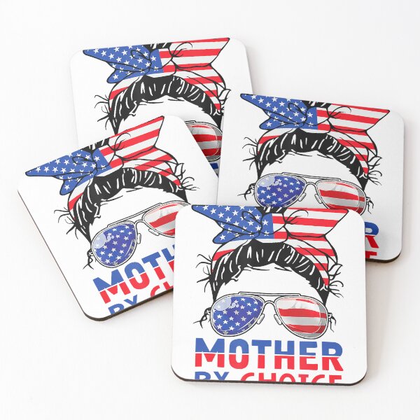 Item preview, Mother By Choice Pro Choice Messy Bun Us Flag designed and sold by JohnRobertson47.