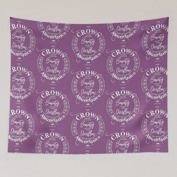 Item preview, Crown the year - Ps 65:11 - Dahlia designed and sold by AbideApparel.