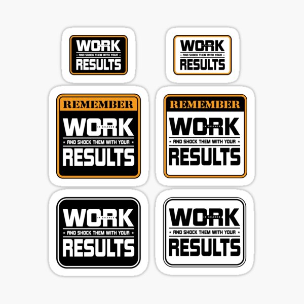 Item preview, Work in silence and shock them with your results motivation  designed and sold by TheLuckyShirts.