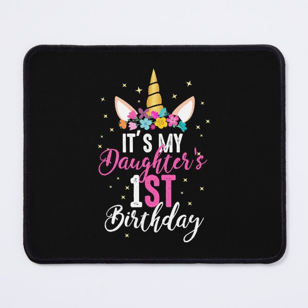 Item preview, Its My Daughters 1st Birthay Girl Gift Unicorn Birthday designed and sold by PameGraha.